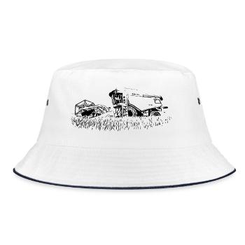 Combine 600 - Bucket Hat - white/navy - Front