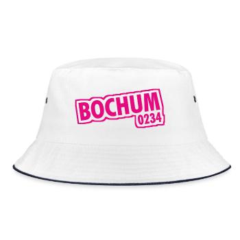 Bochum - 0234 - Dialling Code - NRW - Ruhrpott - Bucket Hat - white/navy - Front
