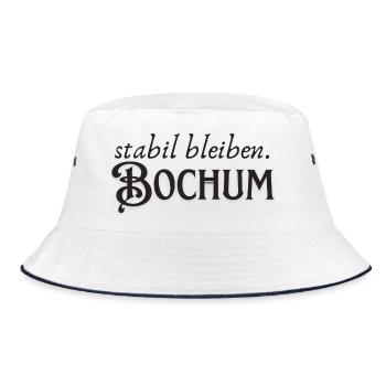 Bochum remain stable - Bucket Hat - white/navy - Front