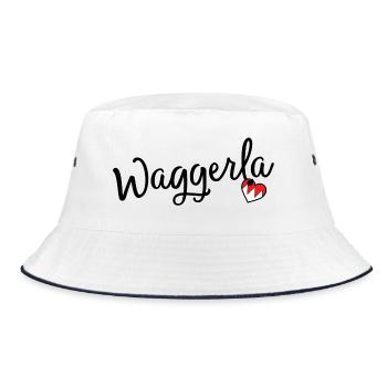 Waggerla - Bucket Hat - white/navy - Front