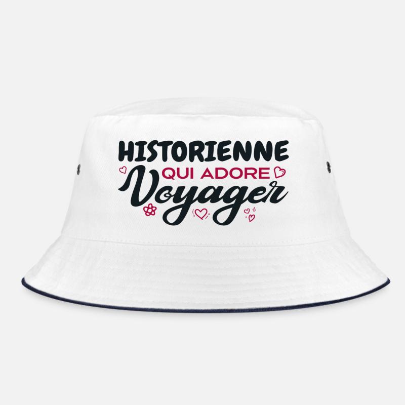 Weltreisender Historiker mit einer Leidenschaft fürs Reisen Bucket Hat
