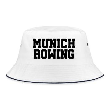Munich Rowing - Rudern - Ruder - Sport - Aviron - Bucket Hat - Weiß/Navy - Vorne