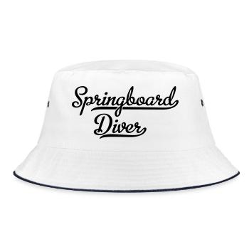 Diver - Bucket Hat - white/navy - Front