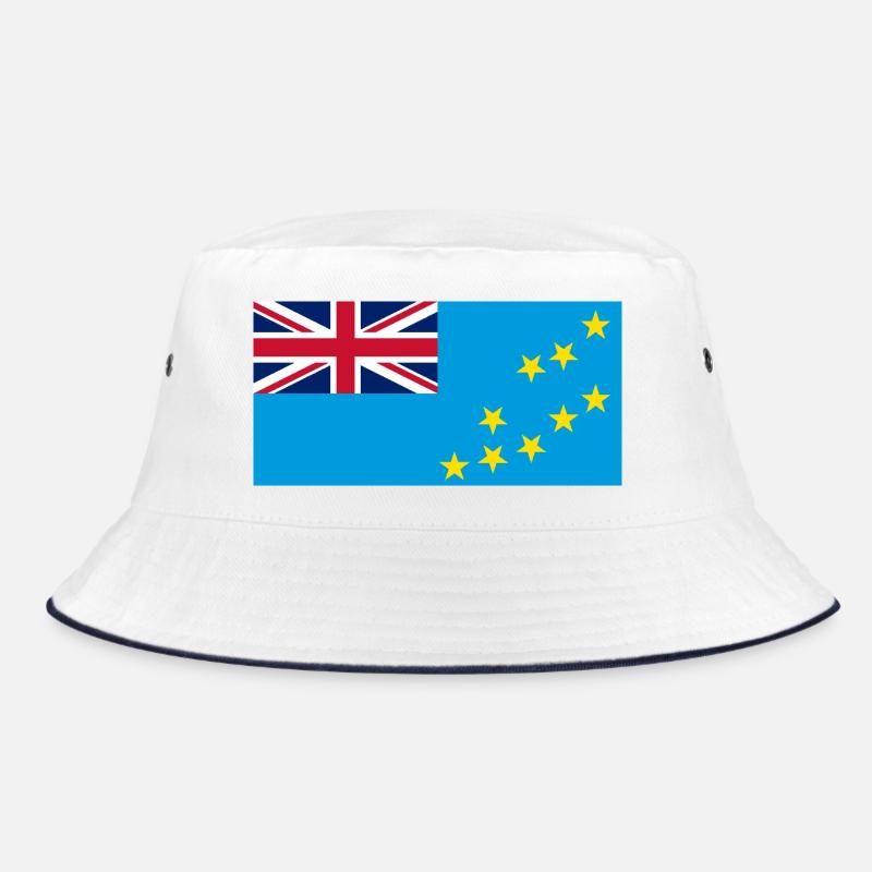 Tuval - Bucket Hat - Weiß/Navy