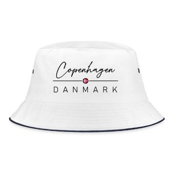 Denmark - Copenhagen - Copenhagen - Denmark - Bucket Hat - white/navy - Front