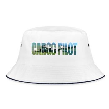 Cargo pilot DC-3 - Bucket Hat - Weiß/Navy - Vorne