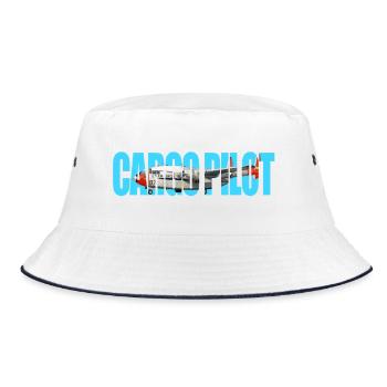 Cargo pilot C-119 - Bucket Hat - Weiß/Navy - Vorne