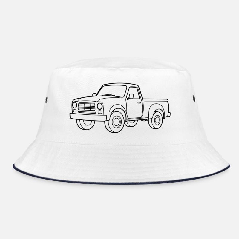 Camionnette minimaliste - Bob - blanc/marine