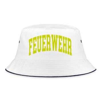 Fire brigade - Bucket Hat - white/navy - Front