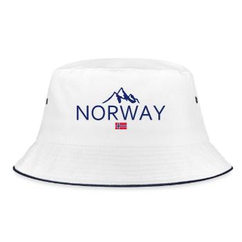 Norvège - Norvège - Norvège - Drapeau - Scandinavie - Bob - blanc/marine - Devant
