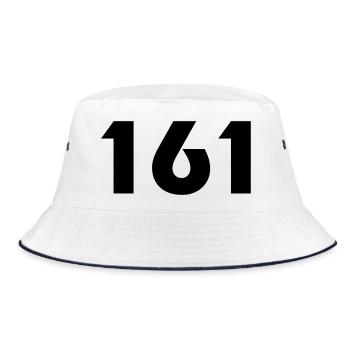 eins6eins - Bucket Hat - white/navy - Front