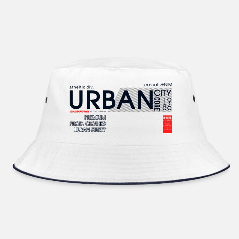 Urbane Denim-Skyline Bucket Hat