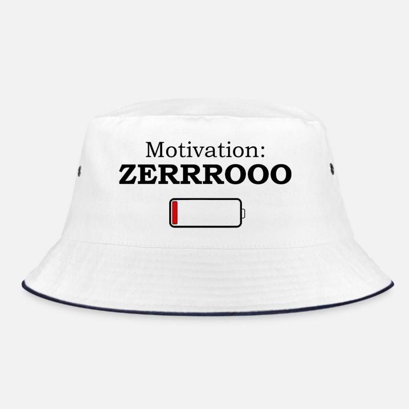 Motivation ZERRROOO – Funny Meme Design Bucket Hat