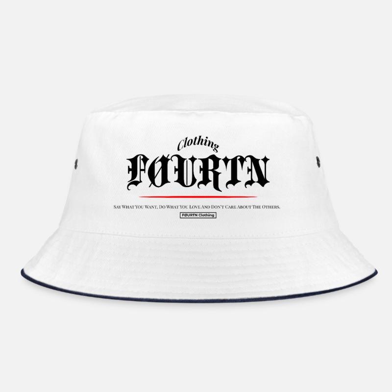 FØURTN Dites ce que vous voulez (noir) - Bob - blanc/marine