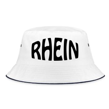 RHEIN - Bucket Hat - Weiß/Navy - Vorne