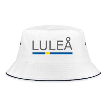 Drapeau de la Suède - Lulea - Sverige - Schweden - Bob - blanc/marine - Devant