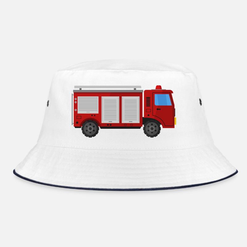 Camion de pompiers - Bob - blanc/marine