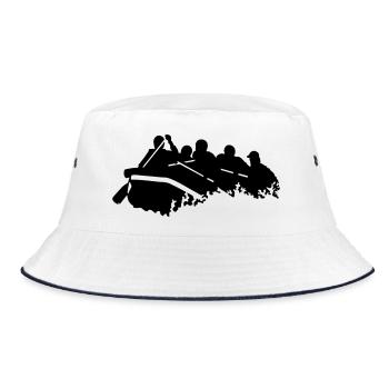 rafting - Bucket Hat - white/navy - Front