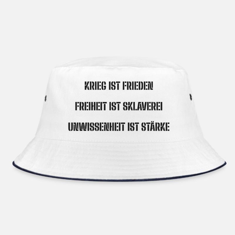 WAR IS PEACE, FREEDOM IS SLAVERY Bucket Hat