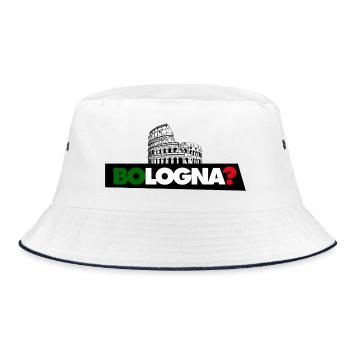 Bologna? - Bucket Hat - Weiß/Navy - Vorne