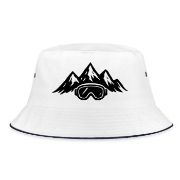 Icône de piste des montagnes de ski Ski Goggles - Bob - blanc/marine - Devant