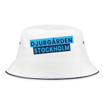 Djurgården Stockholm Text Block - Bob - blanc/marine - Devant