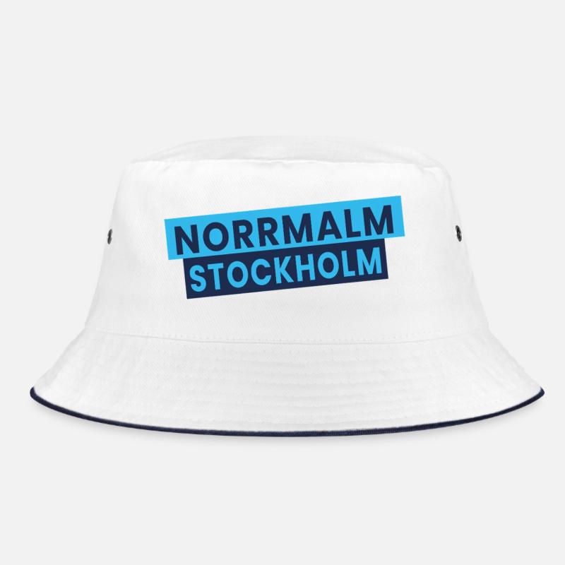 Norrmalm Stockholms Typografie Bucket Hat