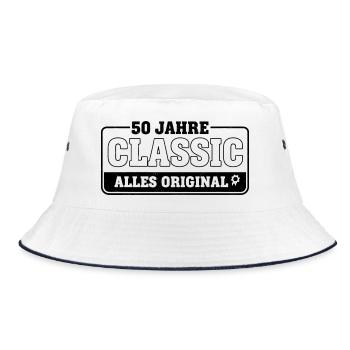 50 Years of Classic – All Original - Bucket Hat - white/navy - Front