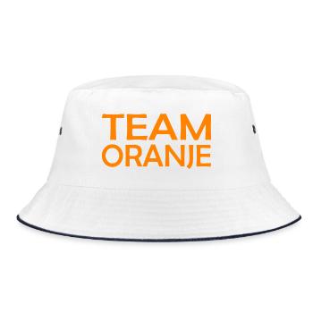 Team Oranje - Nederland - Niederlande Netherlands - Bucket Hat - Weiß/Navy - Vorne