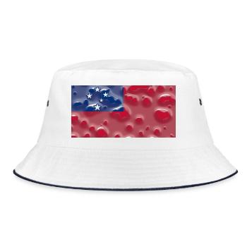 Country Samoa - Bucket Hat - white/navy - Front