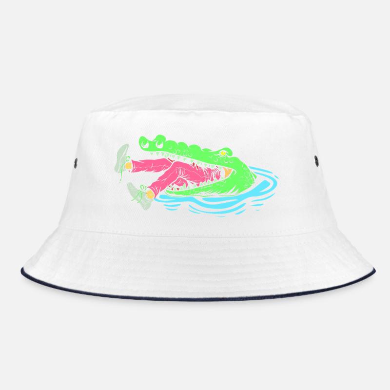 Krokodil Jagd Jäger Jagen Bucket Hat