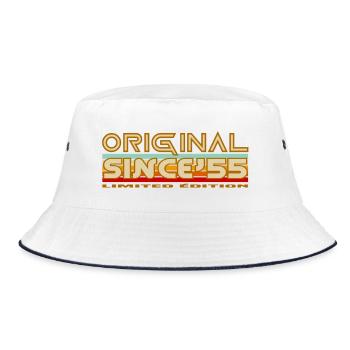 Original 55 Limited Edition Vintage - Bucket Hat - white/navy - Front