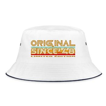 Original 48 Retro Limited Edition - Bucket Hat - white/navy - Front