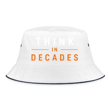 Bitcoin digital store of value financial freedom - Bucket Hat - white/navy - Front