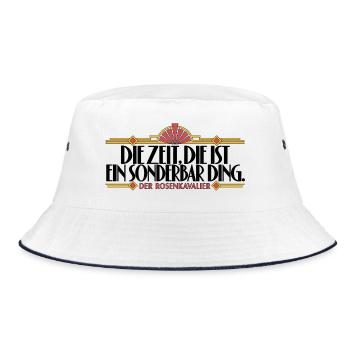 Rosenkavalier - Zeit - Bucket Hat - Weiß/Navy - Vorne
