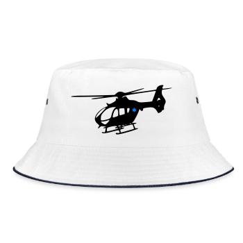 Notarzthubschrauber - Bucket Hat - Weiß/Navy - Vorne