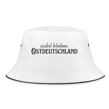 East Germany remains stable - Bucket Hat - white/navy - Front