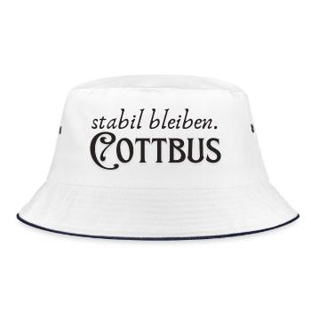 Staying stable Cottbus - Bucket Hat - white/navy - Front