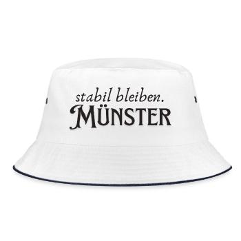 Münster remain stable - Bucket Hat - white/navy - Front