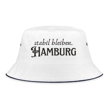 Staying stable Hamburg - Bucket Hat - white/navy - Front