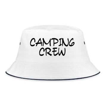 Camping Crew - Bucket Hat - white/navy - Front