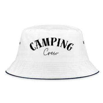 Camping Crew - Bucket Hat - white/navy - Front