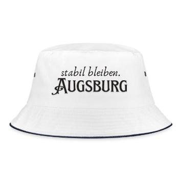 Augsburg remain stable - Bucket Hat - white/navy - Front
