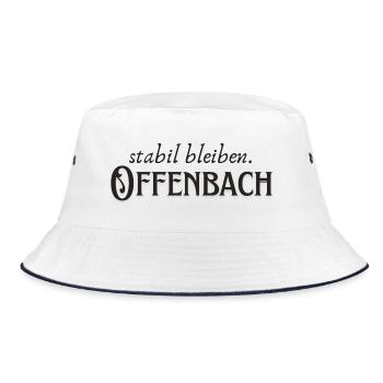 Offenbach remain stable - Bucket Hat - white/navy - Front