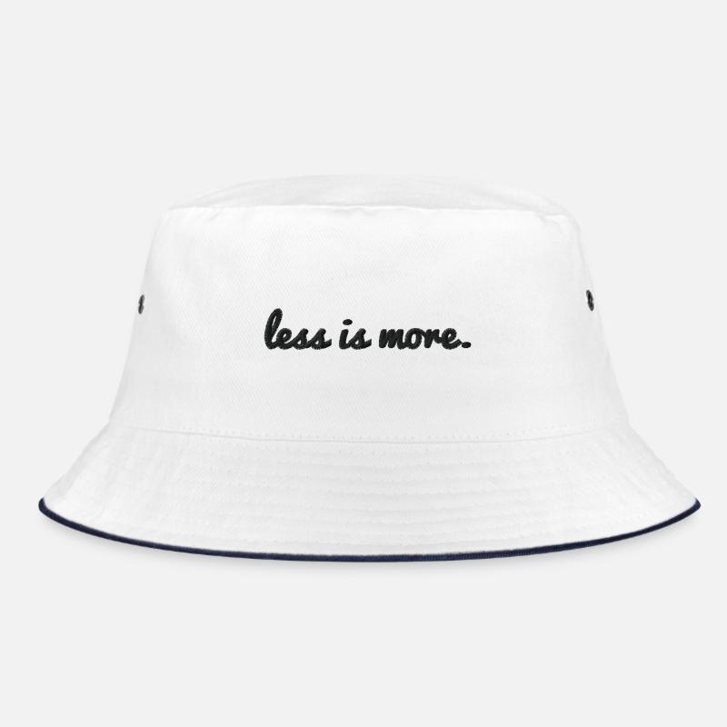 Moins, c’est plus brodé - Bob - blanc/marine