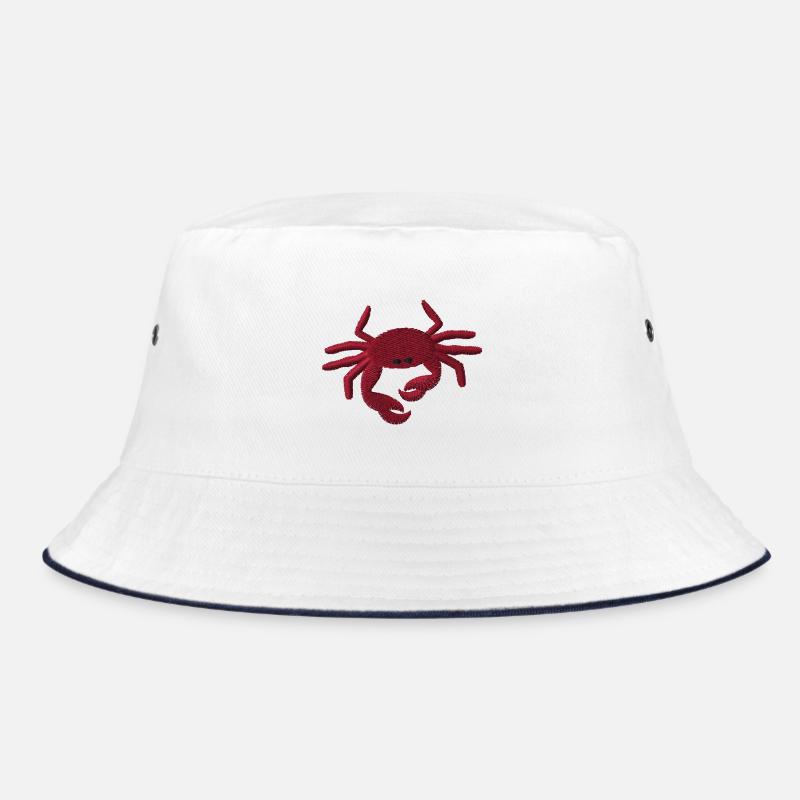 Krabbe bestickt Bucket Hat