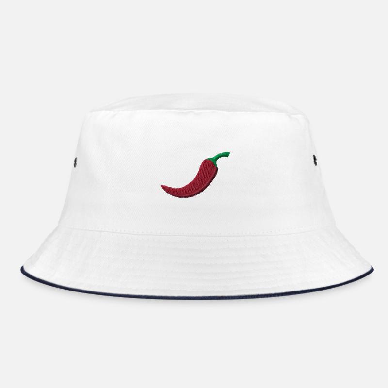 Embroidered chili Bucket Hat