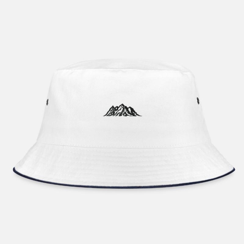 Montagnes - Bob - blanc/marine