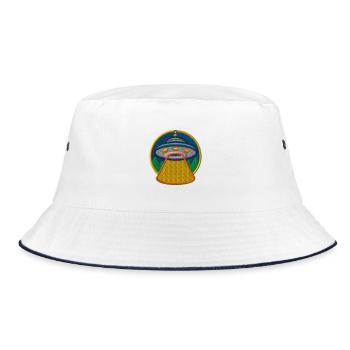 UFO - Bucket Hat - white/navy - Front