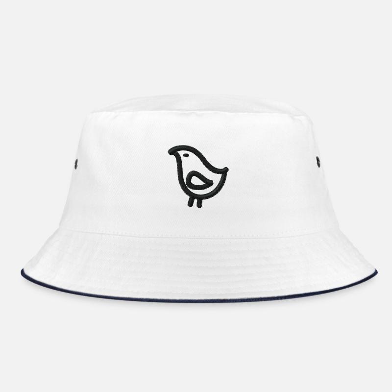 Vögelchen bestickt Bucket Hat